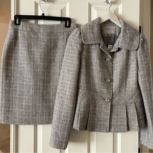 Beautiful Grey/Silver Skirt & Blouse Suit